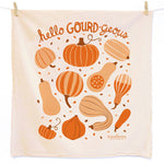 Fall Feast, Mushroom Gourd Pumpkin Tea Towel