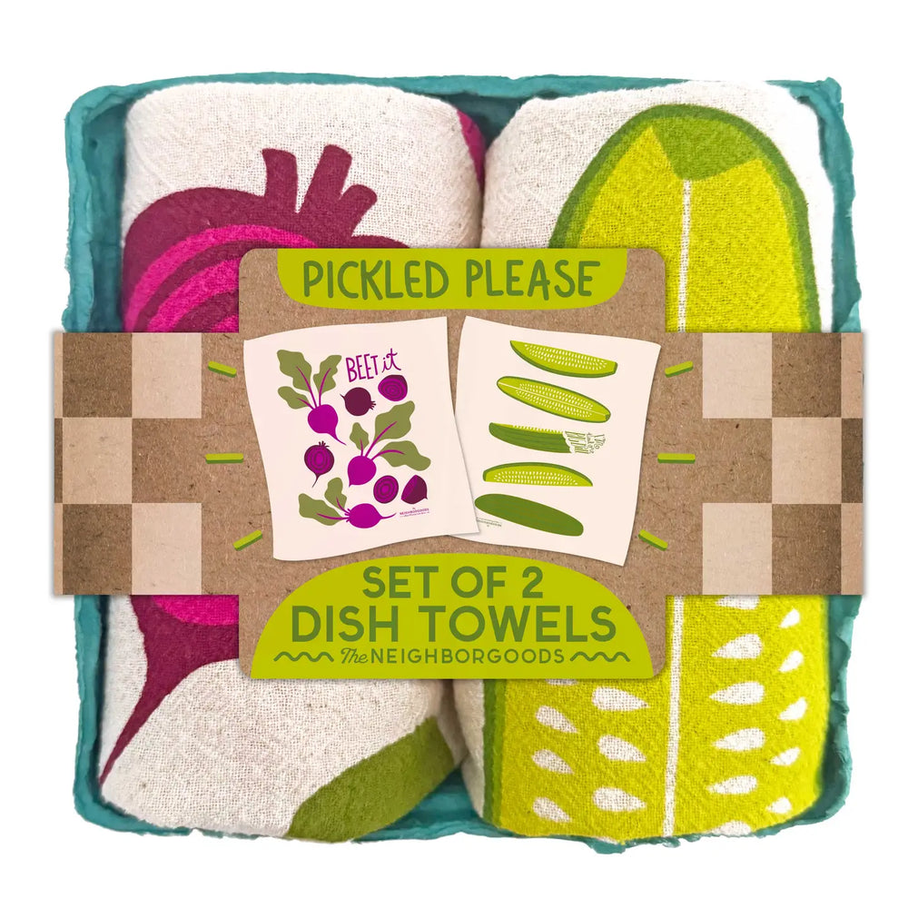 Pickled Please Pickle Beet Tea Towel