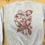 Dogwood & Cardinal Sweatshirt - Gray & Crimson